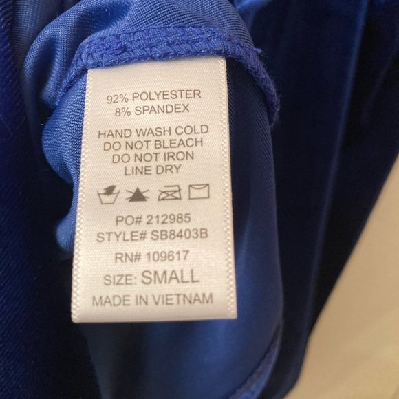 Velour Blue Top - Picture 8 of 8